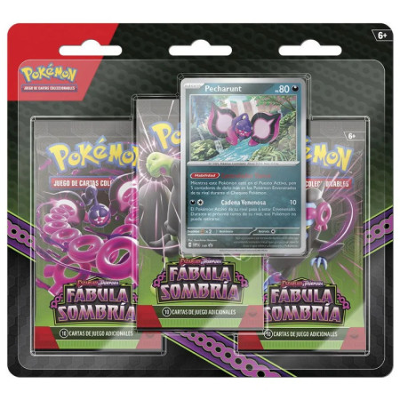 Blister 3 Sobres + Promo Pokémon Fábula Sombría