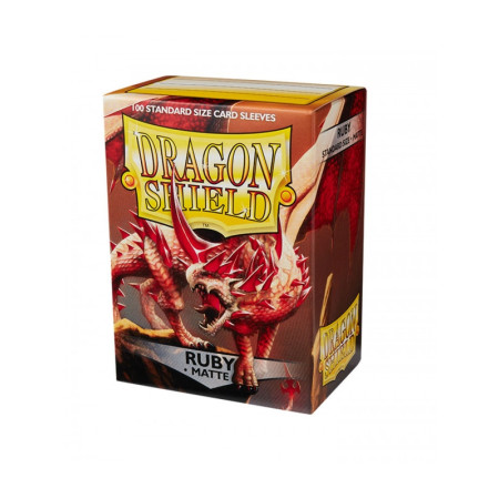 Fundas Standard Matte Ruby (100 Fundas) Dragon Shield