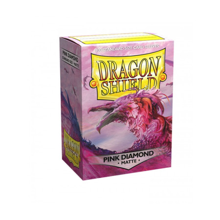 Fundas Standard Matte Pink Diamond Rosa (100 Fundas) Dragon Shield