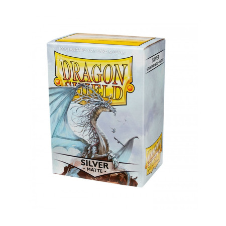 Fundas Standard Matte Plata (100 Fundas) Dragon Shield