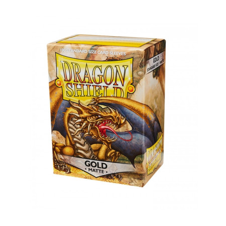 Fundas Standard Matte Oro (100 Fundas) Dragon Shield